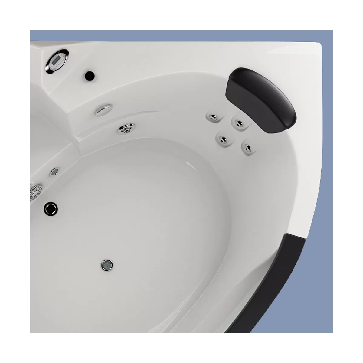 Baignoire de massage angulaire - Magnolia
