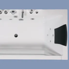 Badewanne mit Hydromassage und Frontfenster - Space