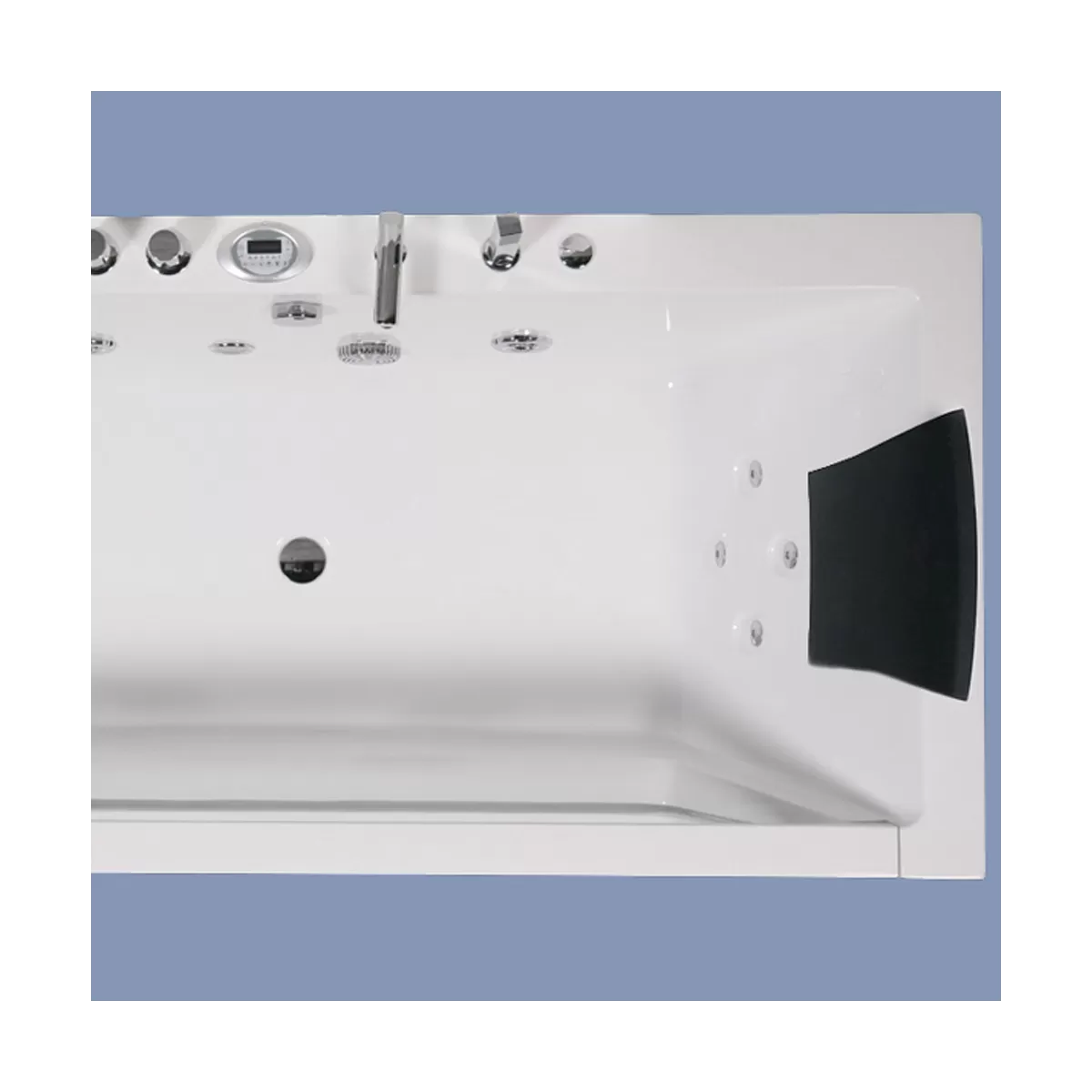 Baignoire avec bain tourbillon et fenêtre avant - Espace