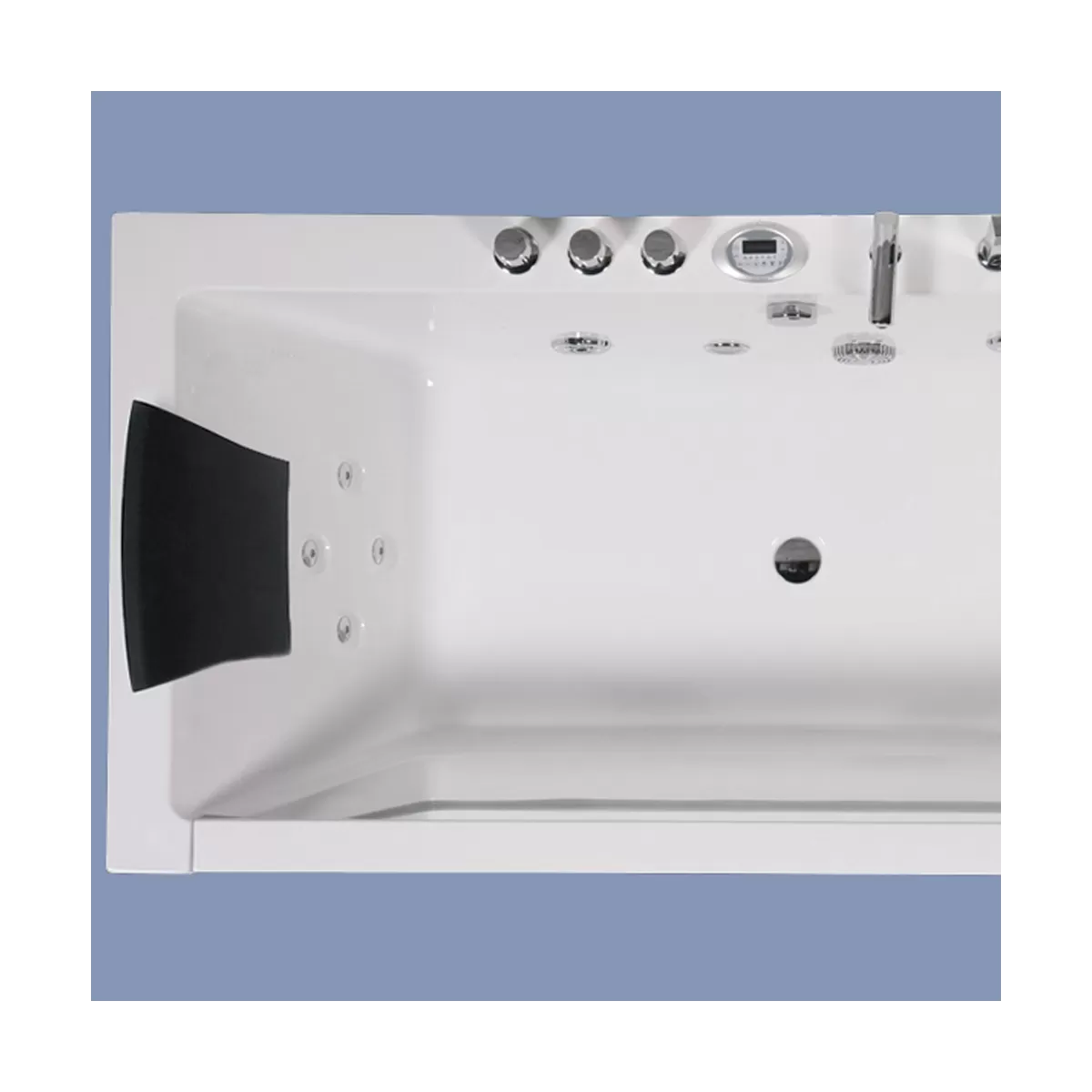 Baignoire avec bain tourbillon et fenêtre avant - Espace