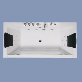 Badewanne mit Hydromassage und Frontfenster - Space