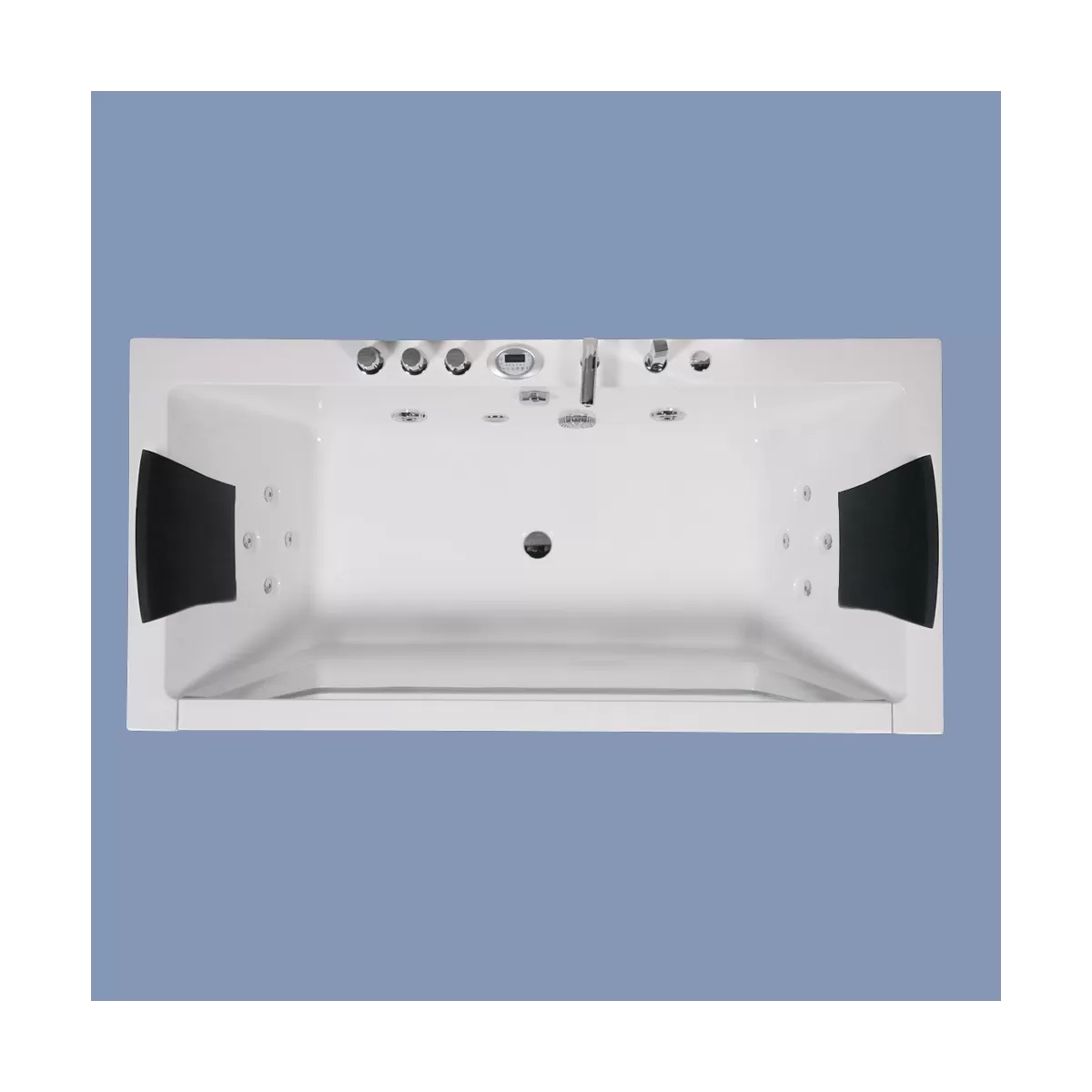Baignoire avec bain tourbillon et fenêtre avant - Espace