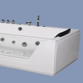 Badewanne mit Hydromassage und Frontfenster - Space