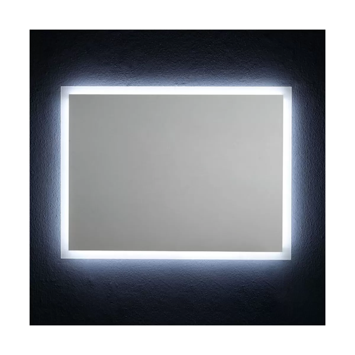 Miroir de Salle de Bain Réversible avec Rétroéclairage Led 80x60cm