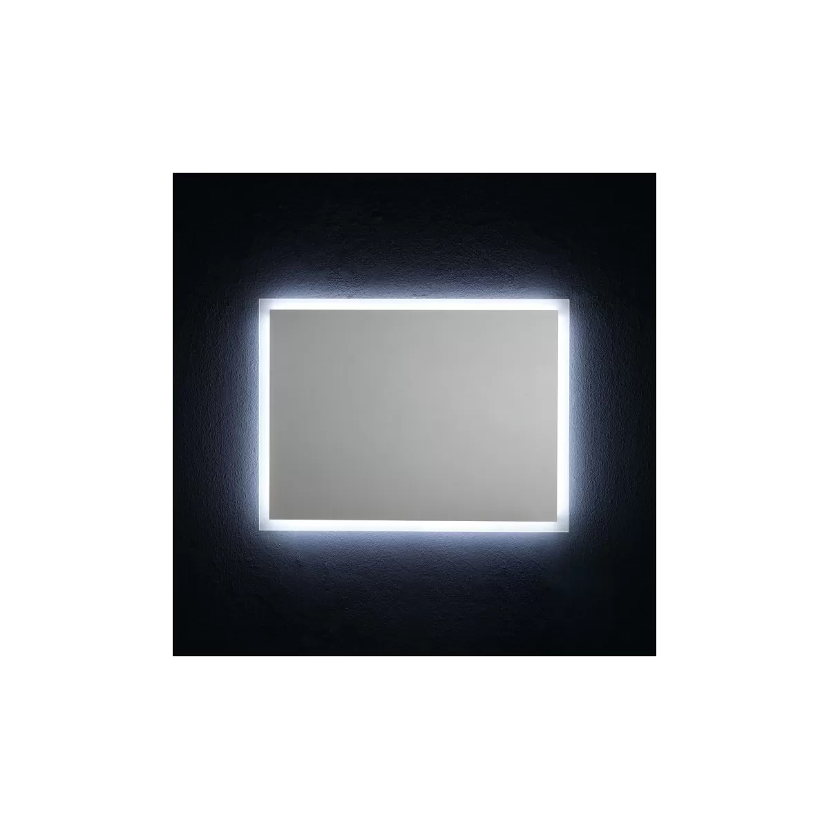 Miroir de Salle de Bain Réversible avec Rétroéclairage Led 80x60cm