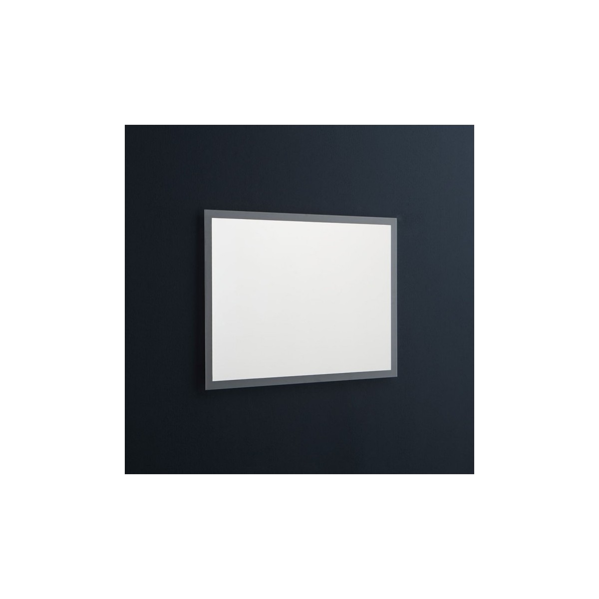 Specchio bagno con luci LED 80x60cm installazione reversibile