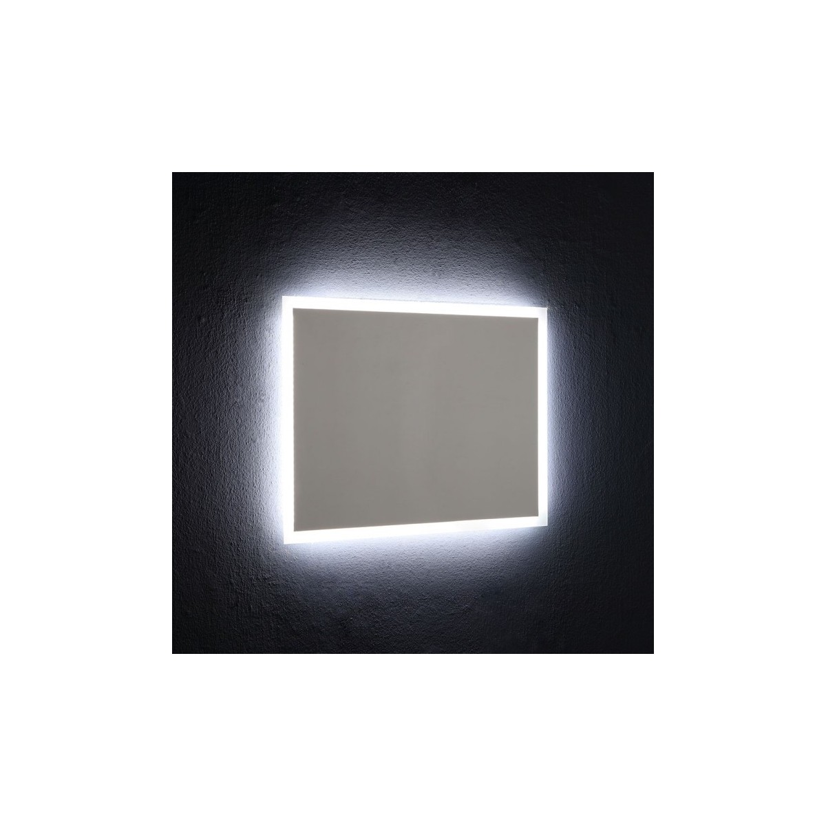 San Marco Specchio Bagno Reversibile con Lampada LED 80x60 cm 