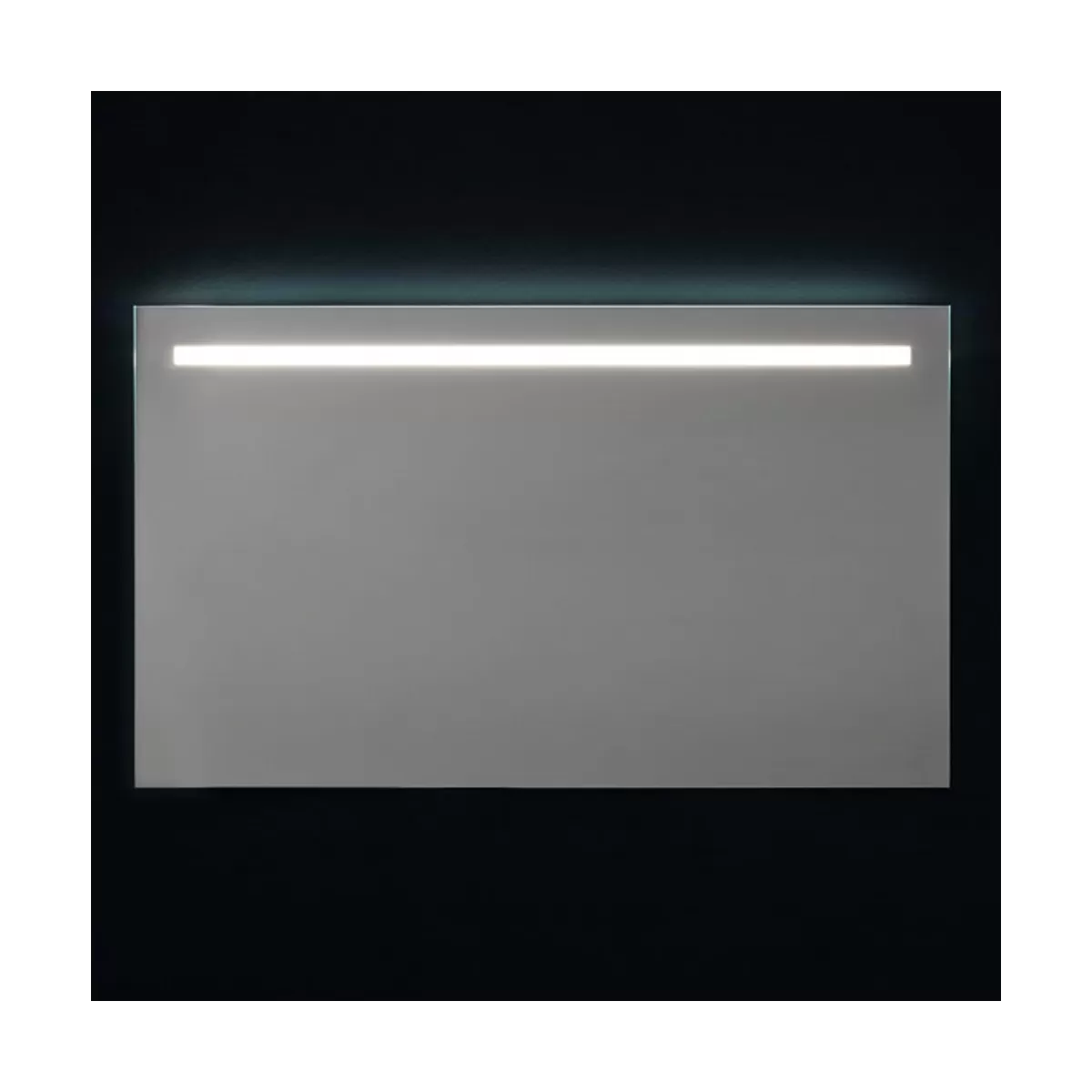 Wandspiegel mit oberer LED-Hintergrundbeleuchtung 120x70cm