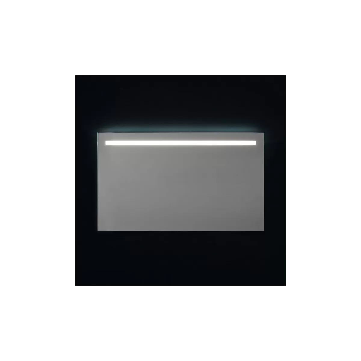 Wandspiegel mit oberer LED-Hintergrundbeleuchtung 120x70cm