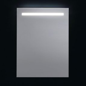 Wandspiegel mit oberer LED-Hintergrundbeleuchtung 60x80cm