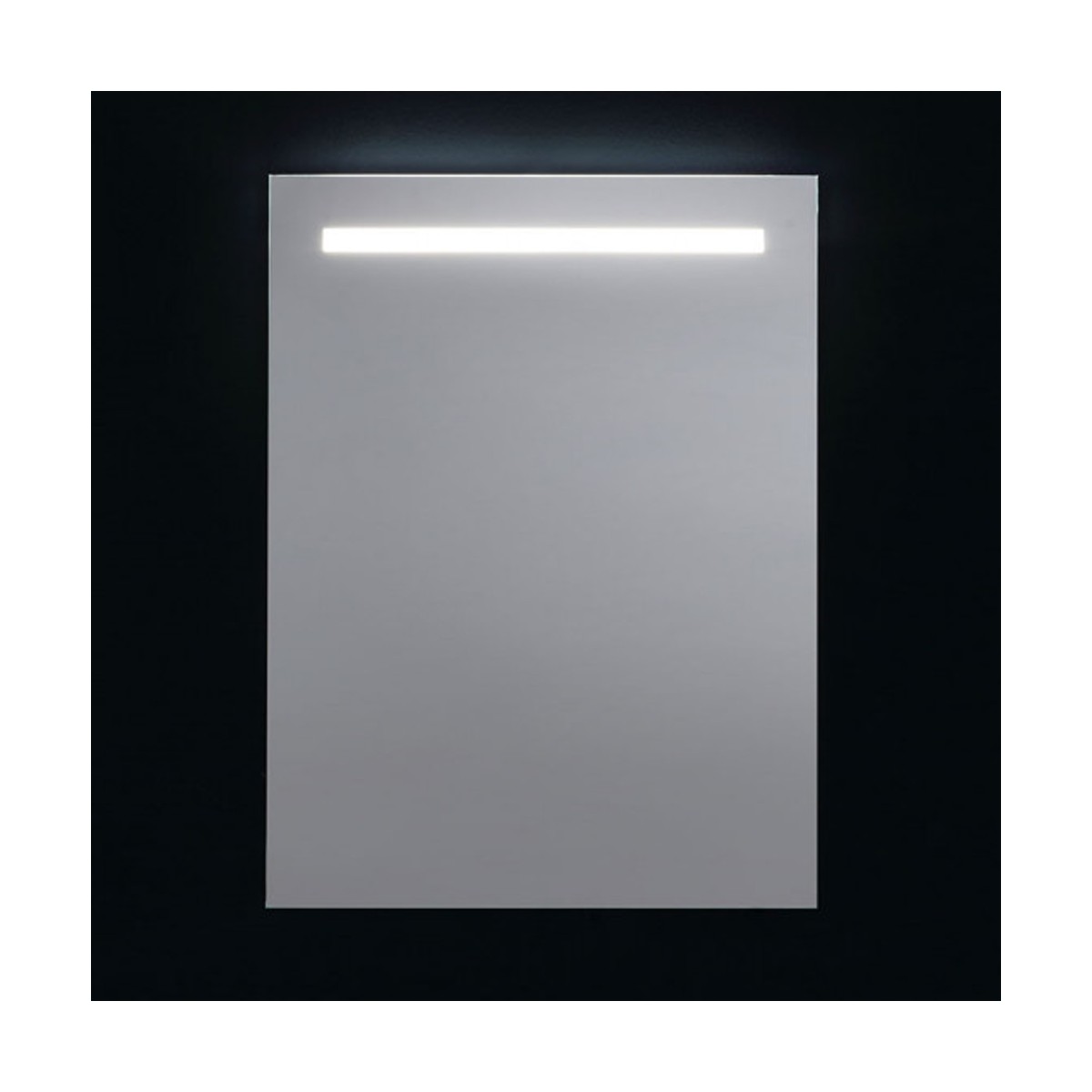 Wandspiegel mit oberer LED-Hintergrundbeleuchtung 60x80cm