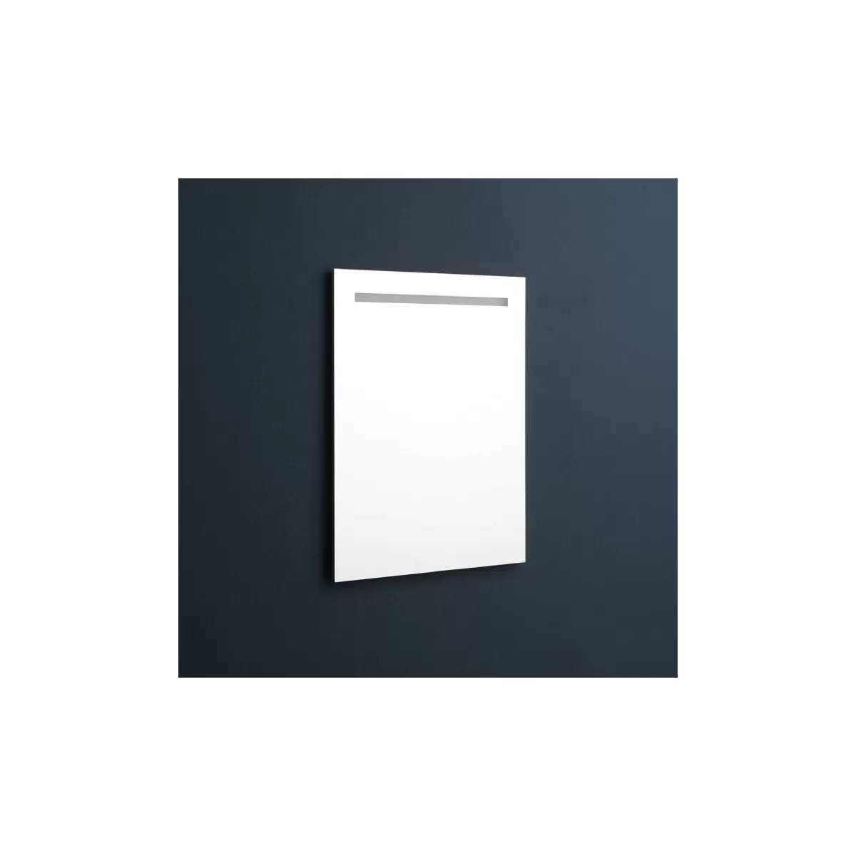 Wandspiegel mit oberer LED-Hintergrundbeleuchtung 60x80cm