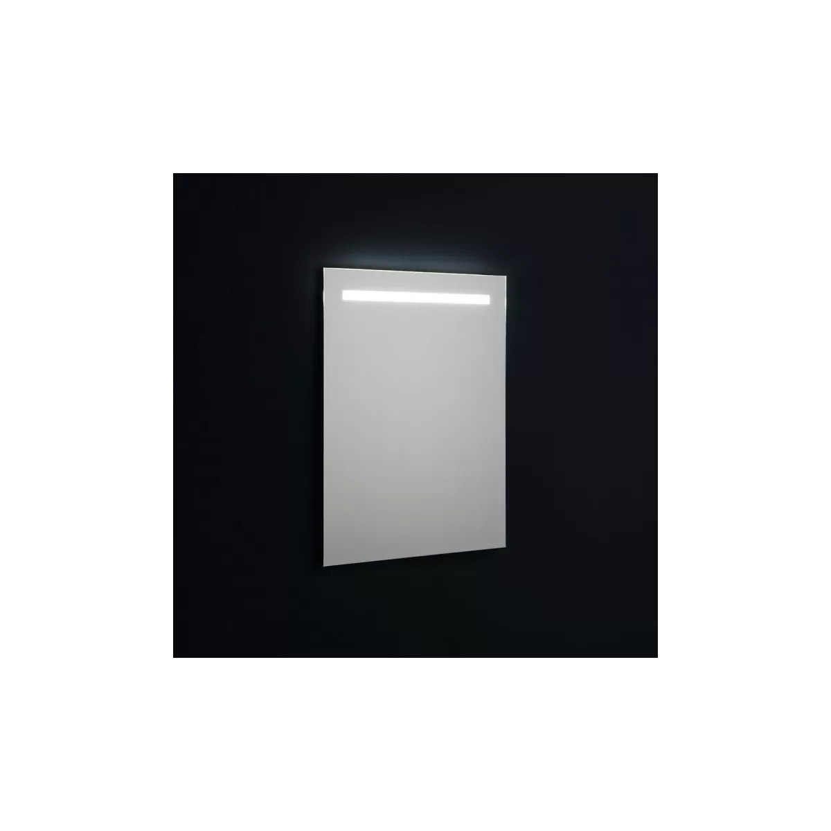 Wandspiegel mit oberer LED-Hintergrundbeleuchtung 60x80cm