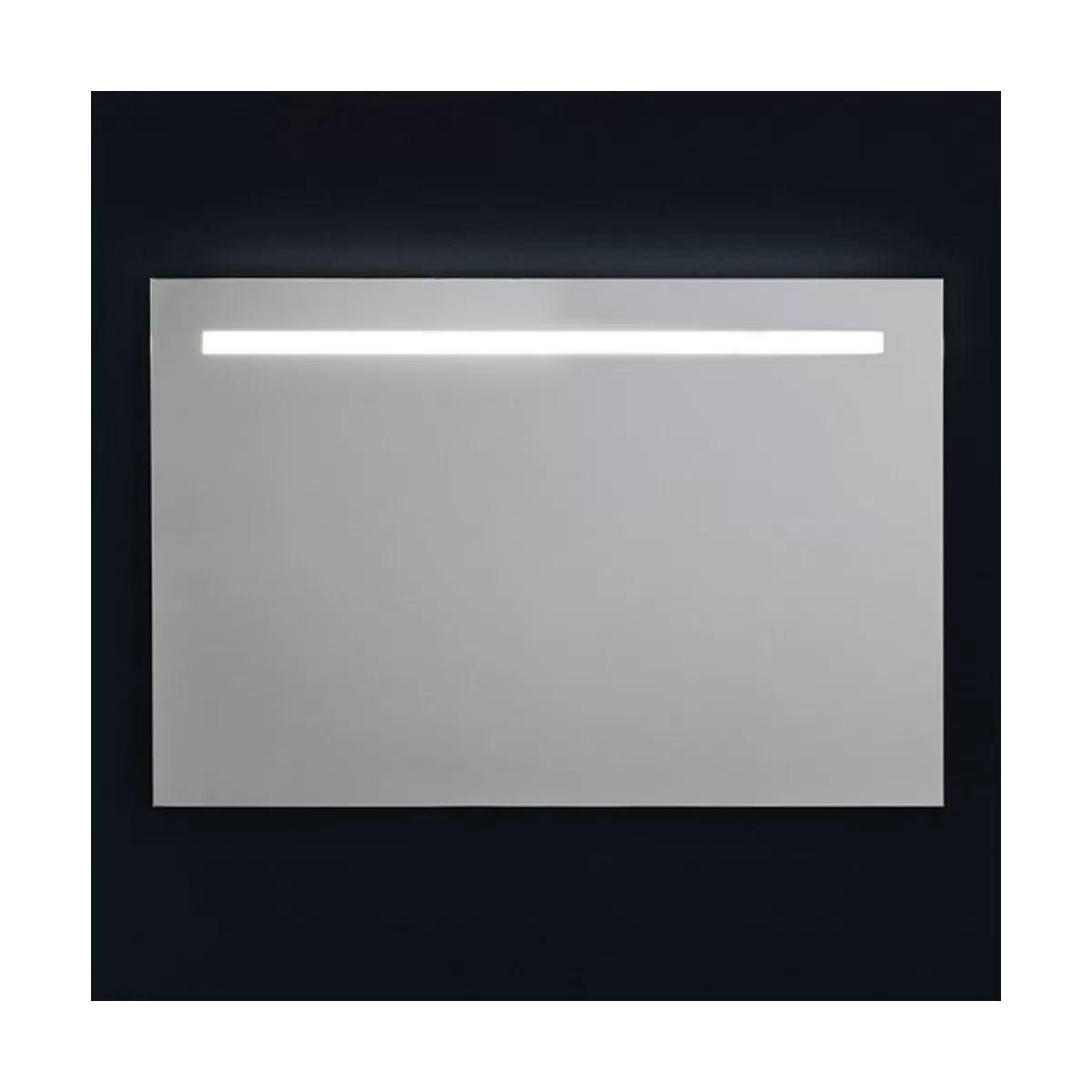 Wandspiegel mit oberer LED-Hintergrundbeleuchtung 90x60cm