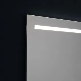 Wandspiegel mit oberer LED-Hintergrundbeleuchtung 90x60cm