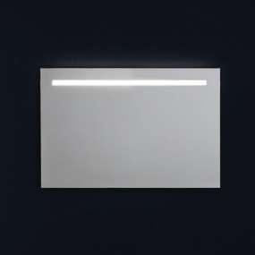 Wandspiegel mit oberer LED-Hintergrundbeleuchtung 90x60cm
