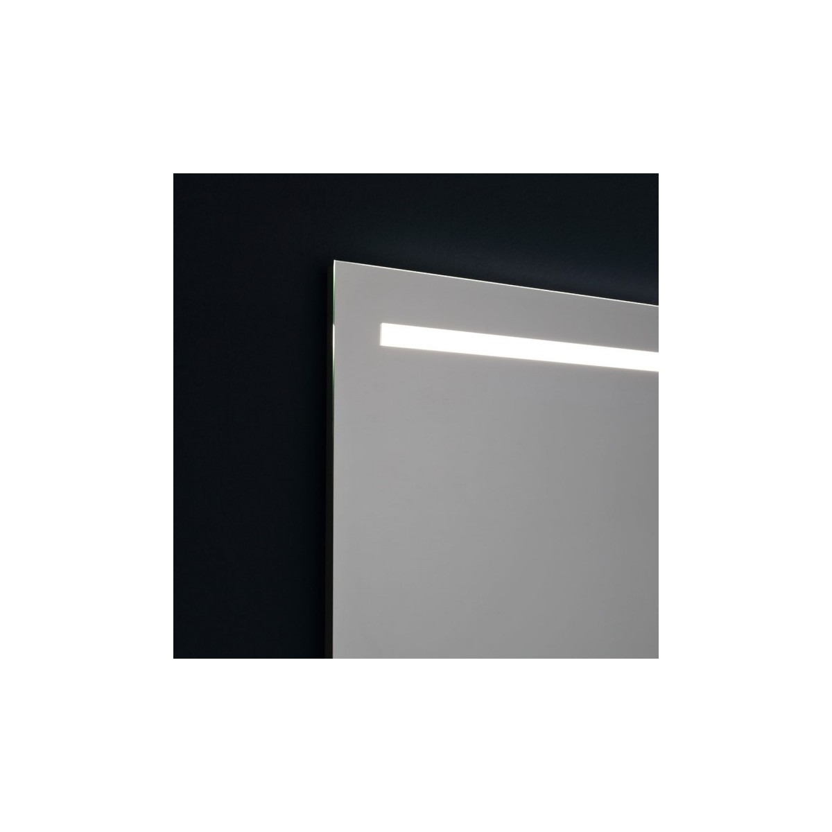 Wandspiegel mit oberer LED-Hintergrundbeleuchtung 90x60cm