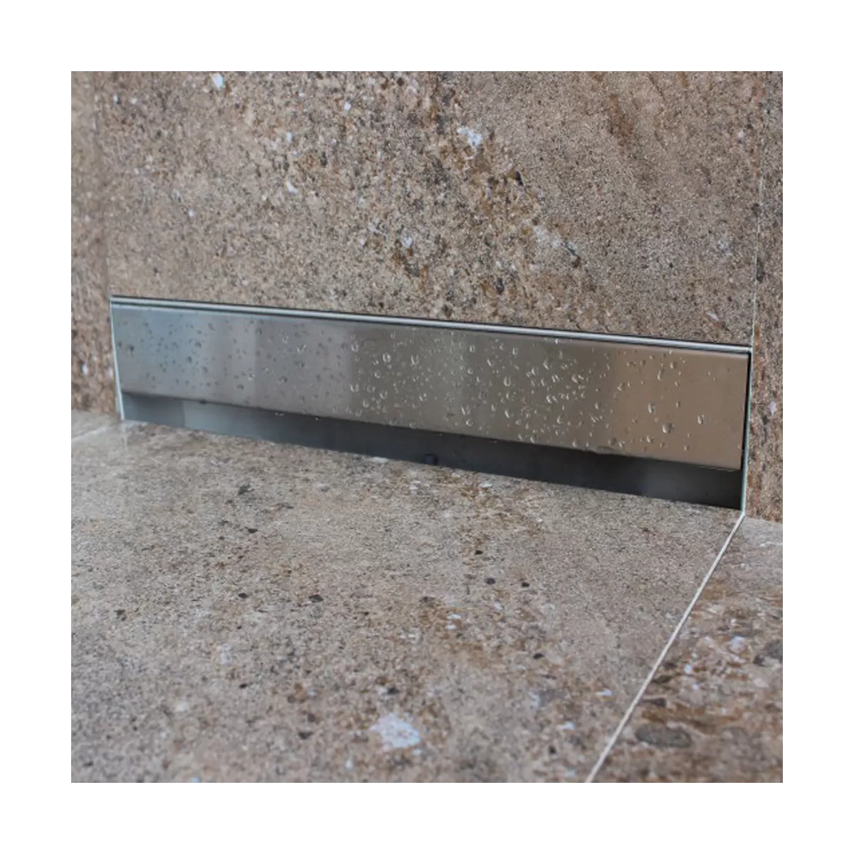 30 cm und 70 cm Wandablauf aus Edelstahl zum Befliesen