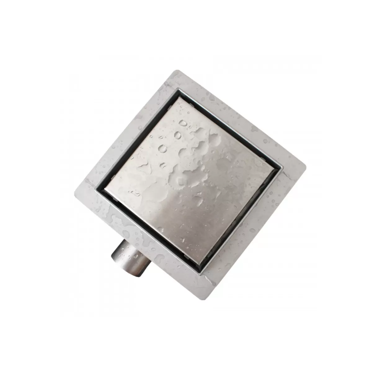 Caniveau de Douche Inox Carré 13.5x13.5 - 15x15 - 20x20cm