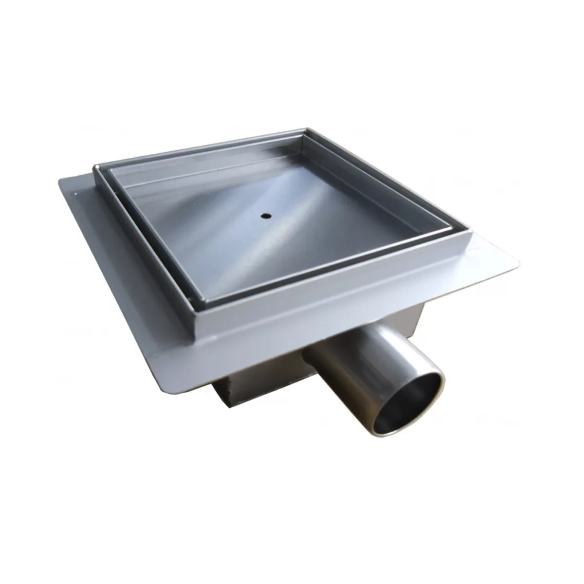 Caniveau de Douche Carré Inox à Carreler 13,5x13,5 - 15x15 - 20x20cm