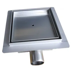 Caniveau de Douche Carré Inox à Carreler 13,5x13,5 - 15x15 - 20x20cm