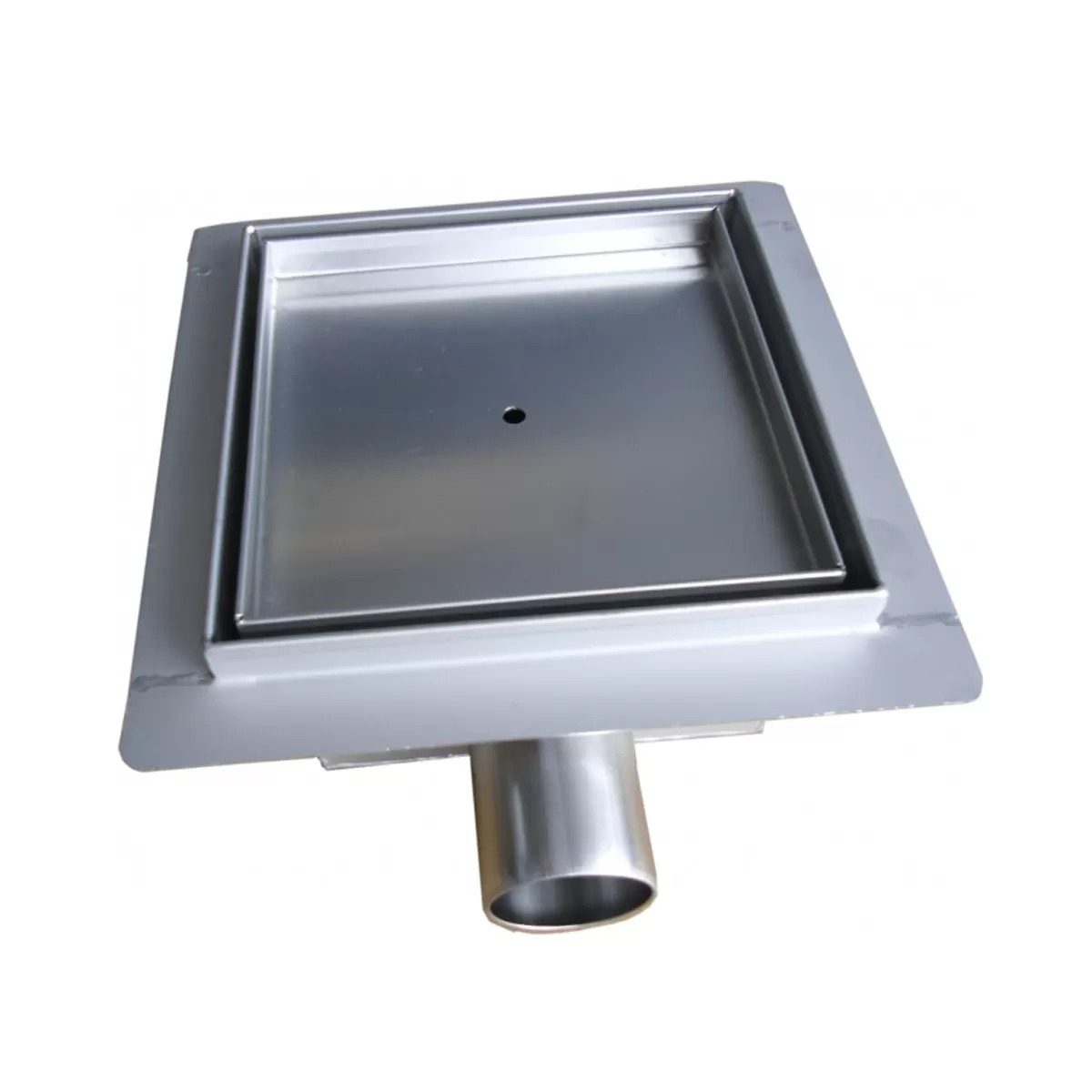 Caniveau de Douche Carré Inox à Carreler 13,5x13,5 - 15x15 - 20x20cm