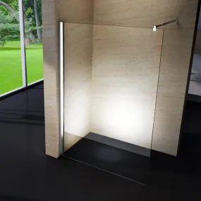 EXTREME Begehbare Duschwand – 10 mm transparenter Anti-Kalkstein-Kristall