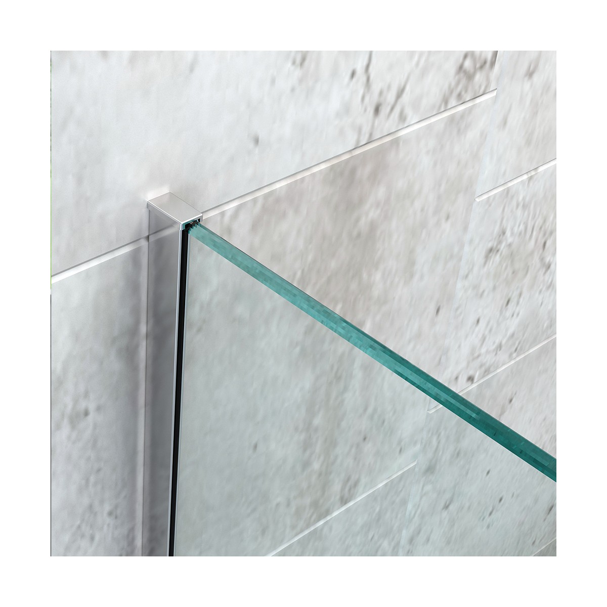 Paroi de douche à l'italienne EXTREME - Cristal transparent anticalcaire 10 mm