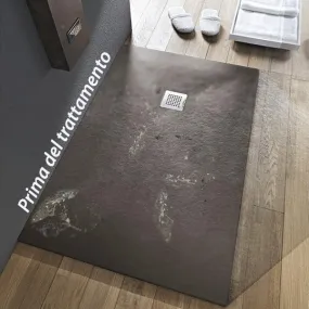 Reinigungsmittel für Duschwannen aus Mineralmarmor und Marmorharz