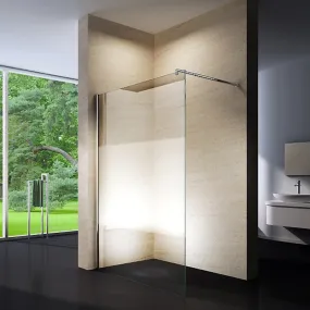 Paroi de Douche Anti-calcaire à l'italienne avec Verre 8mm - 85 - 100 - 110 - 120 - 140cm