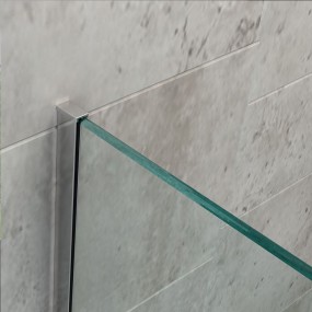 Begehbare Duschwand aus Antikalkstein mit 8 mm Glas – 85 – 100 – 110 – 120 – 140 cm