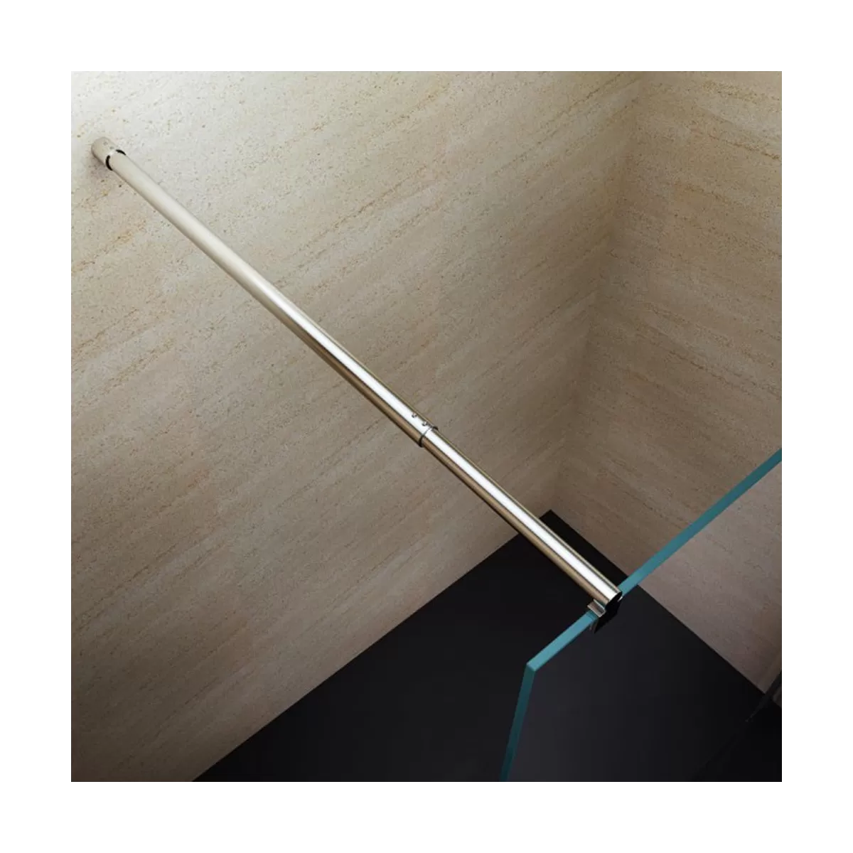 Paroi de Douche Anti-calcaire à l'italienne avec Verre 8mm - 85 - 100 - 110 - 120 - 140cm