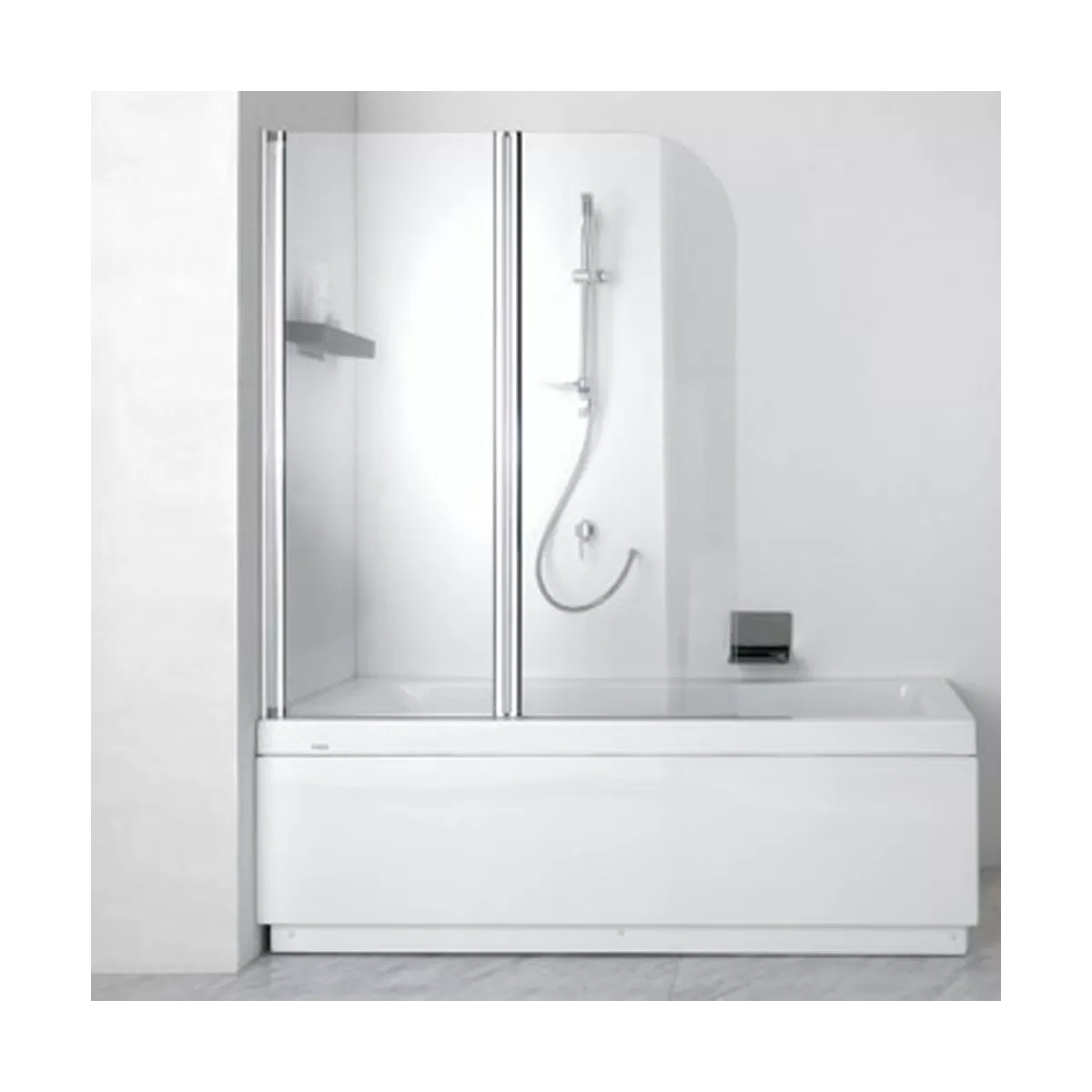 Paroi de douche pliable de 5 mm pour baignoire