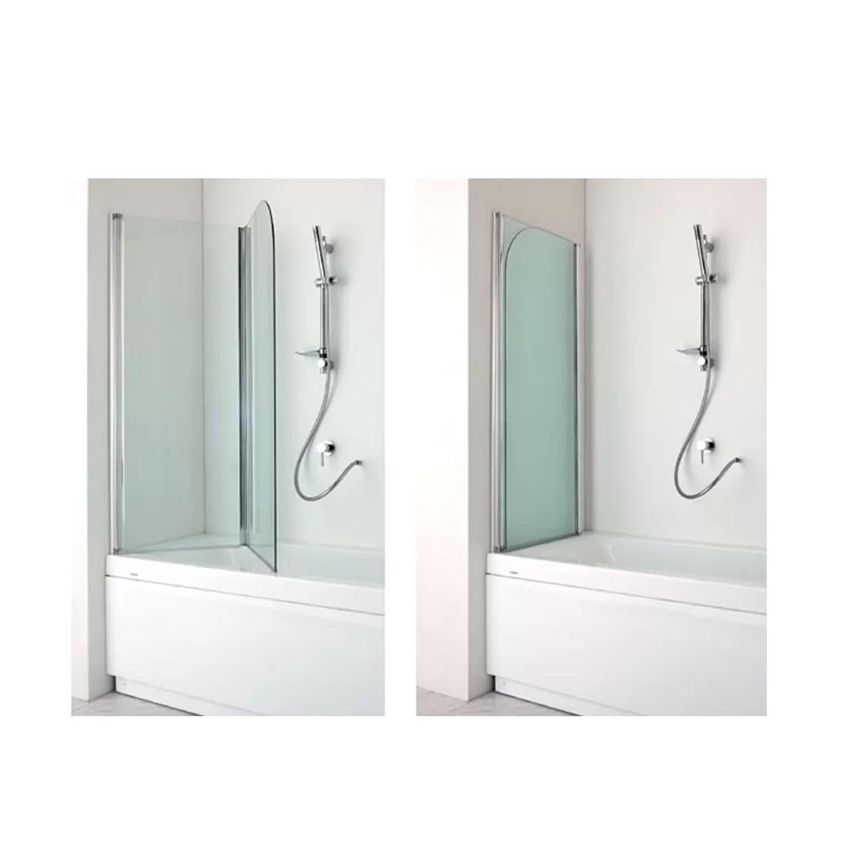 Paroi de douche pliable de 5 mm pour baignoire