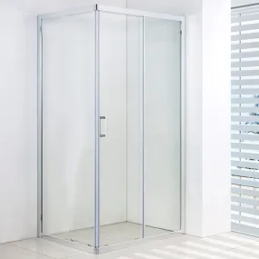 Glace Cabine de Douche Coulissante Cristal Trempé 6mm Transparent ou Satiné