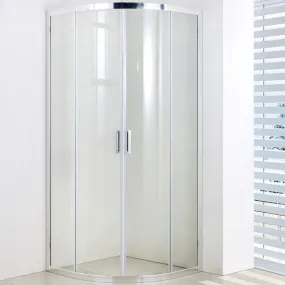Cabine de douche semi-circulaire HORN 6mm transparente et réversible