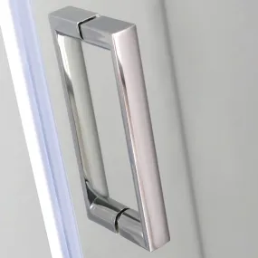 Quadratische Duschabtrennung aus Horn mit 6 mm transparenten Kristallen