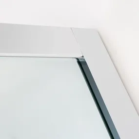 Quadratische Duschabtrennung aus Horn mit 6 mm transparenten Kristallen