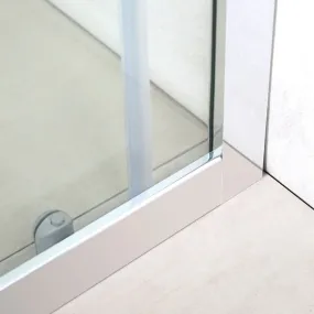 Quadratische Duschabtrennung aus Horn mit 6 mm transparenten Kristallen