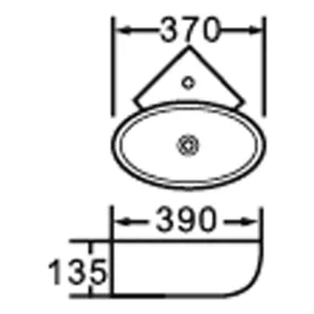 Lavabo d'angle suspendu...