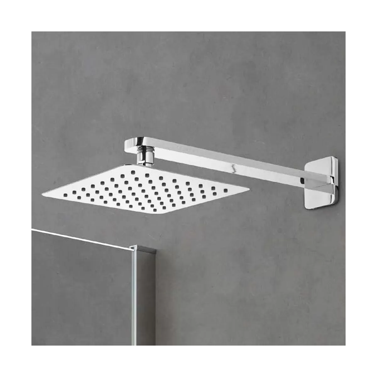 Pomme de douche carrée en acier inoxydable en acier inoxydable