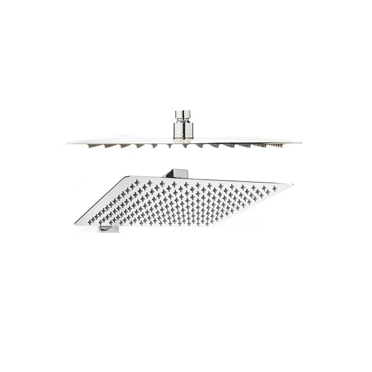 Pomme de douche carrée en acier inoxydable