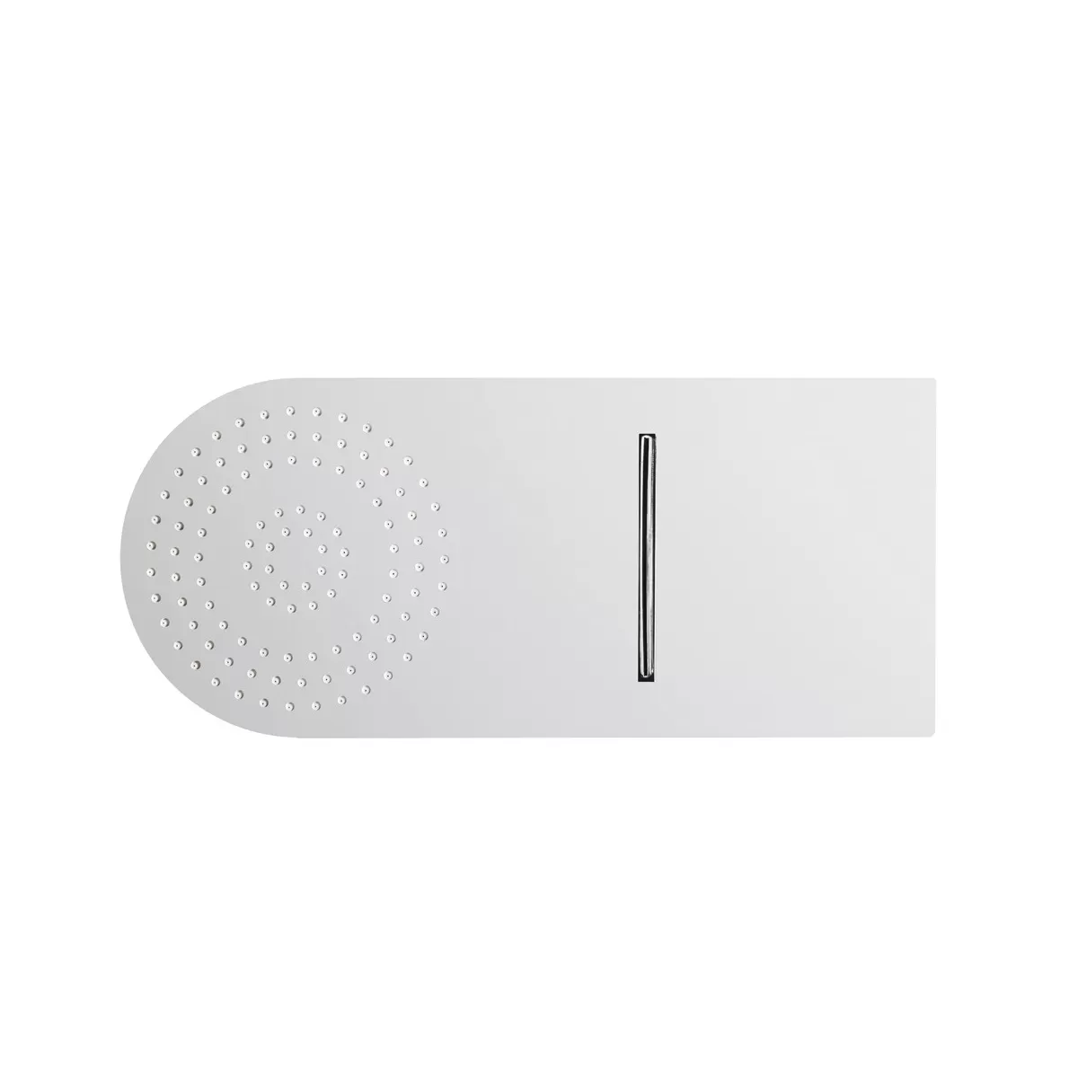 Soffione Doccia Circolare con Cascata a muro 50x20