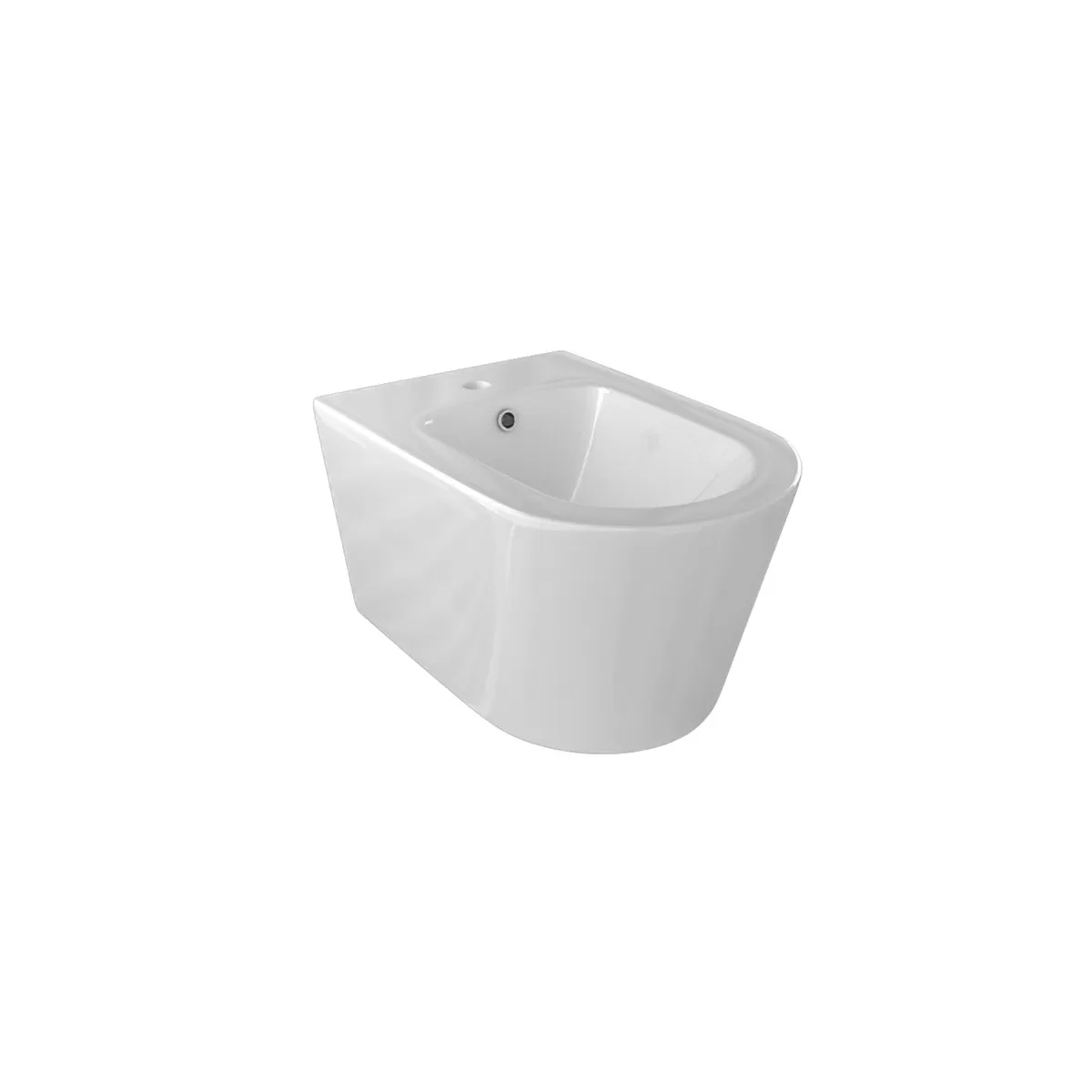 WC e Bidet OCEAN Sospesi in ceramica di colore bianco