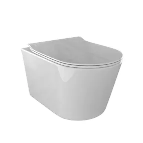 WC e Bidet OCEAN Sospesi in ceramica di colore bianco