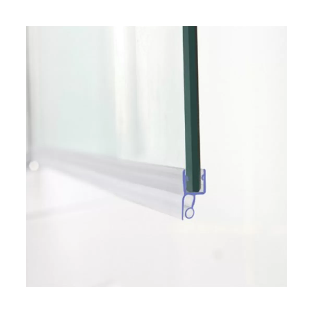 Pare-baignoire avec porte battante interne et externe verre transparent 6mm