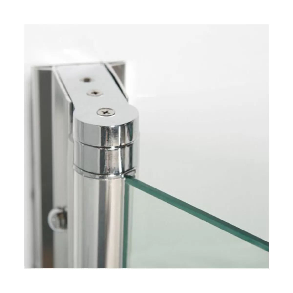 Pare-baignoire avec porte battante interne et externe verre transparent 6mm