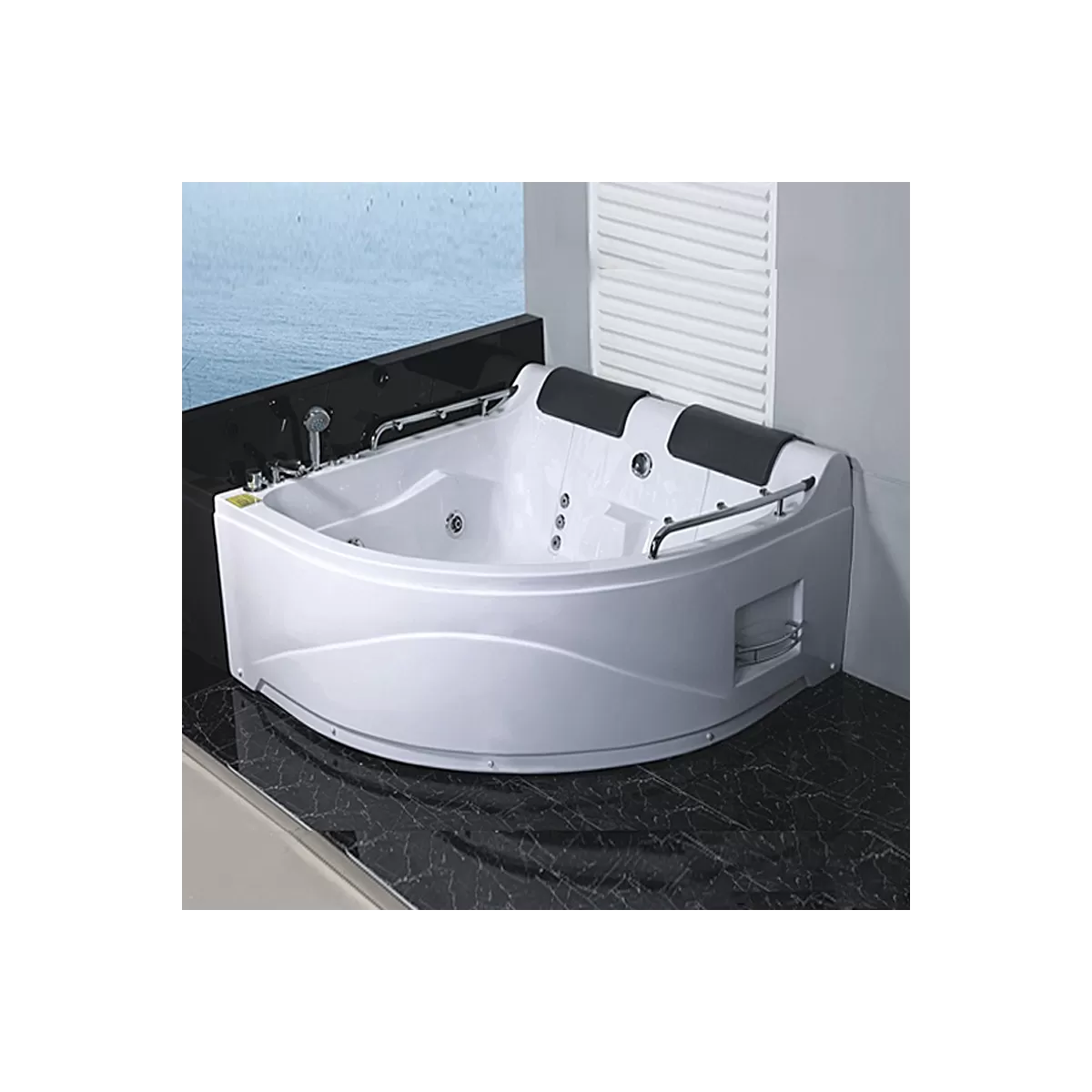Eckbadewanne mit Hydromassage - Amanda