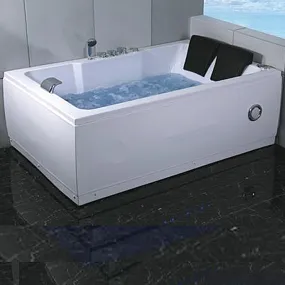 Rechteckige Hydromassage-Badewanne - Iris