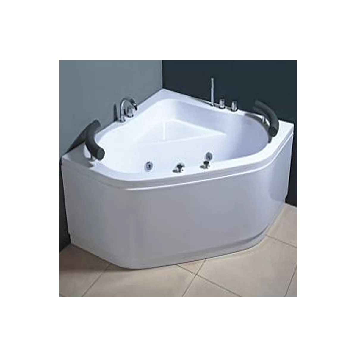 Hydromassage-Eckbadewanne - Einfach
